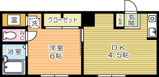 コーポあけみ  412号室 間取り