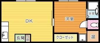 コーポあけみ  412号室 間取り