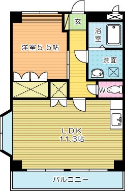 グランピア  205号室 間取り