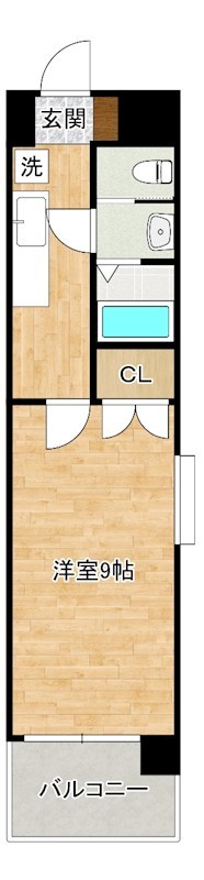 カーザミア 40A号室 間取り