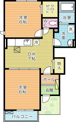 ウエストヒルズⅡ 101号室 間取り