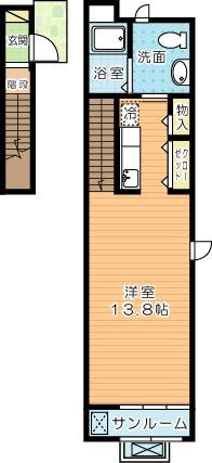 ヴィラタカハマ 201号室 間取り