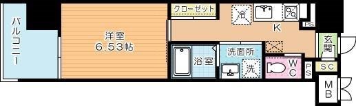ウイングス城野駅前 1205号室 間取り