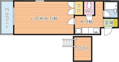 コンドミニアム医生ヶ丘Ⅲ   間取り図