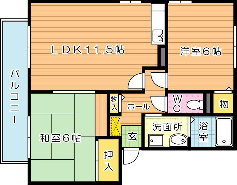 セジュール耕心 間取り図