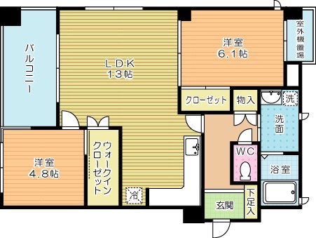 Ｆｏｒｏ　Ｒｏｍａｎｏ（フォロロマーノ） 206号室 間取り
