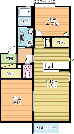 メゾンエムロード　Ｅ棟 間取り図