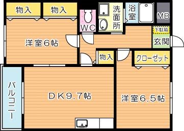 グレイス田仲 間取り図