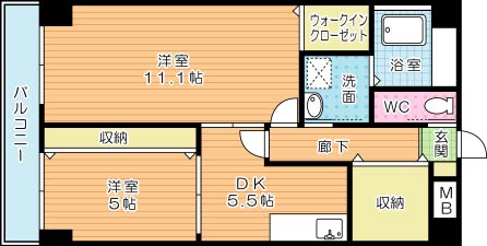 クルーズ・グラン・セレスト 803号室 間取り