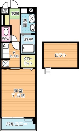 ＣＲＯＳＳＷＡＶＥ嵐山（クロスウェイブ嵐山） 間取り図