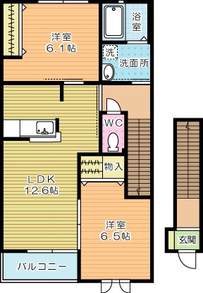 エーデルハイムＣＨＩＹＯ 203号室 間取り