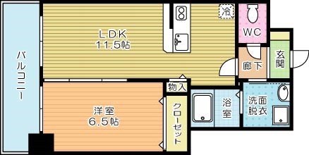 サンシャイン十番館.曽根 703号室 間取り