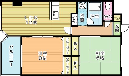 ウィルステージ霧ヶ丘  1201号室 間取り