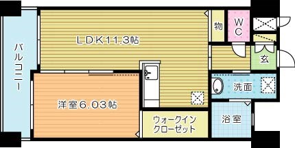 サンシャイン熊本 202号室 間取り