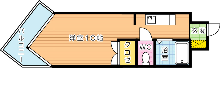 Ｋ－２西小倉 304号室 間取り