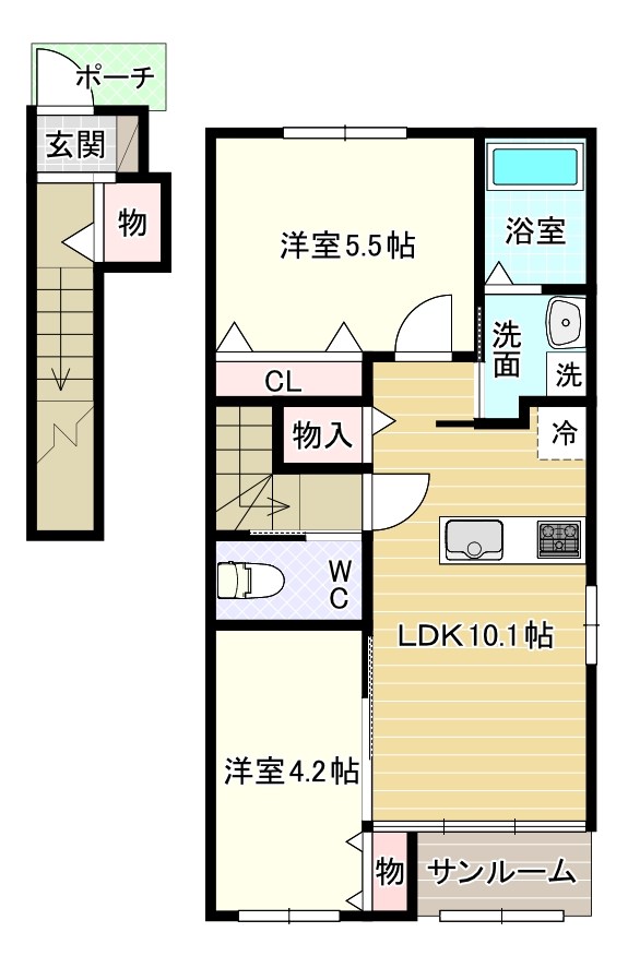 サンテラス 間取り図