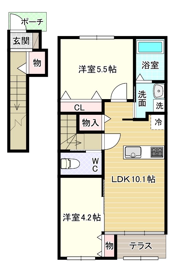 サンテラス 間取り図