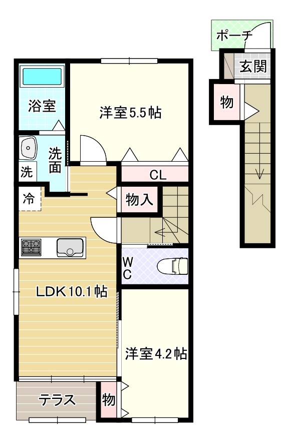 サンテラス 間取り図