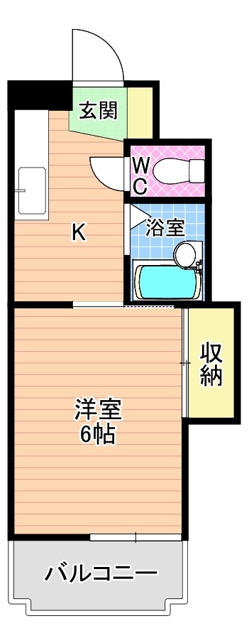 シャトレ熊本 306号室 間取り