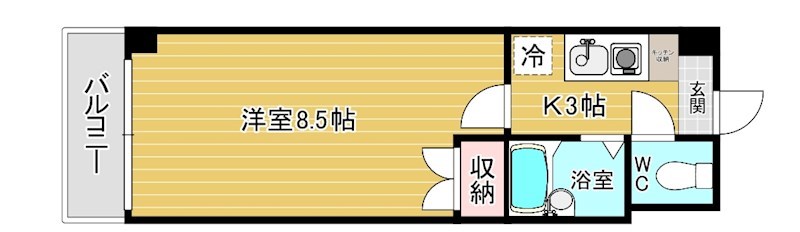 ロイヤルアネックス 503号室 間取り