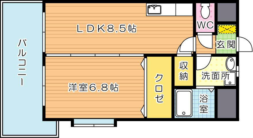 メゾンドポラリス 間取り図