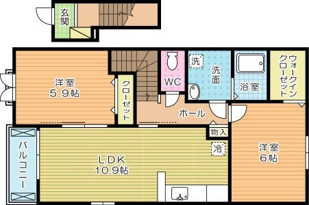 ラフレシール 間取り図