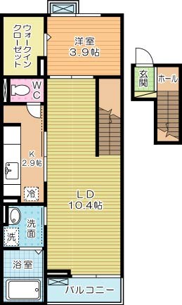 ワイツーアパートメント 401号室 間取り