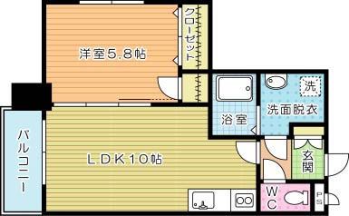 ERIOS COURT 中津口（エリオスコート中津口） 903号室 間取り