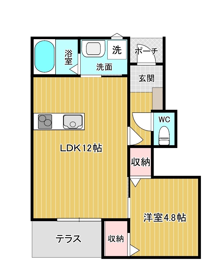 エスプランティ　SGK 103号室 間取り