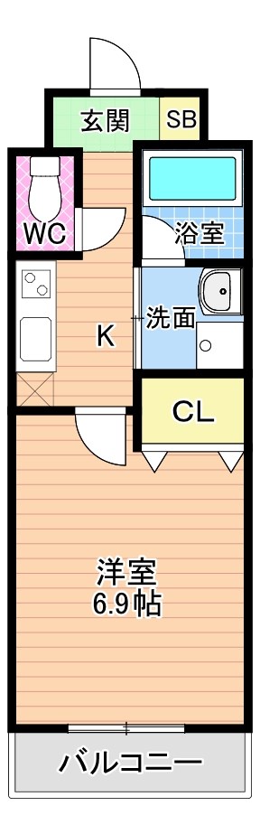 Rita-Ⅰ（リタ・ファースト） 705号室 間取り