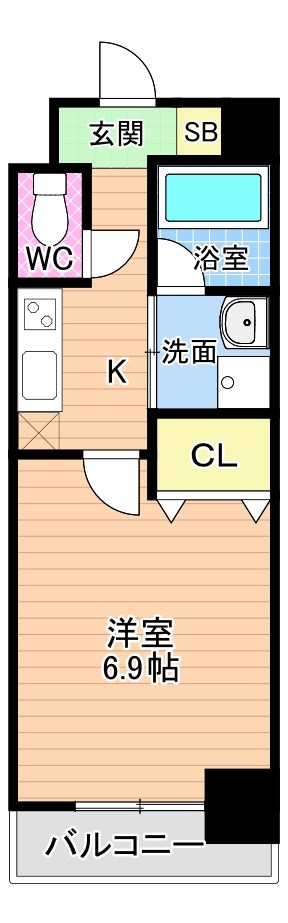 Rita-Ⅰ（リタ・ファースト） 801号室 間取り