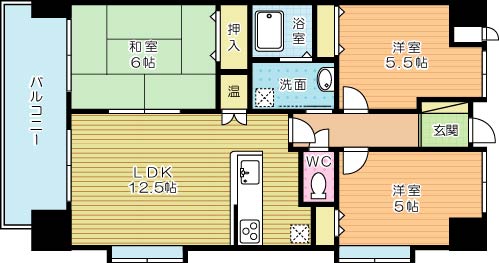 オータムパレス  903号室 間取り
