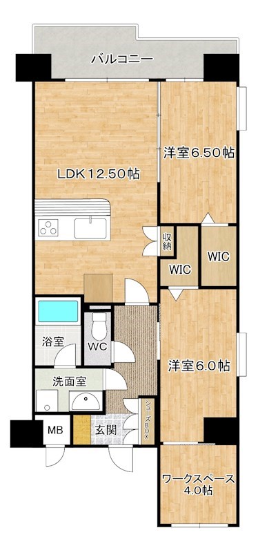 コンプレート金田 間取り図