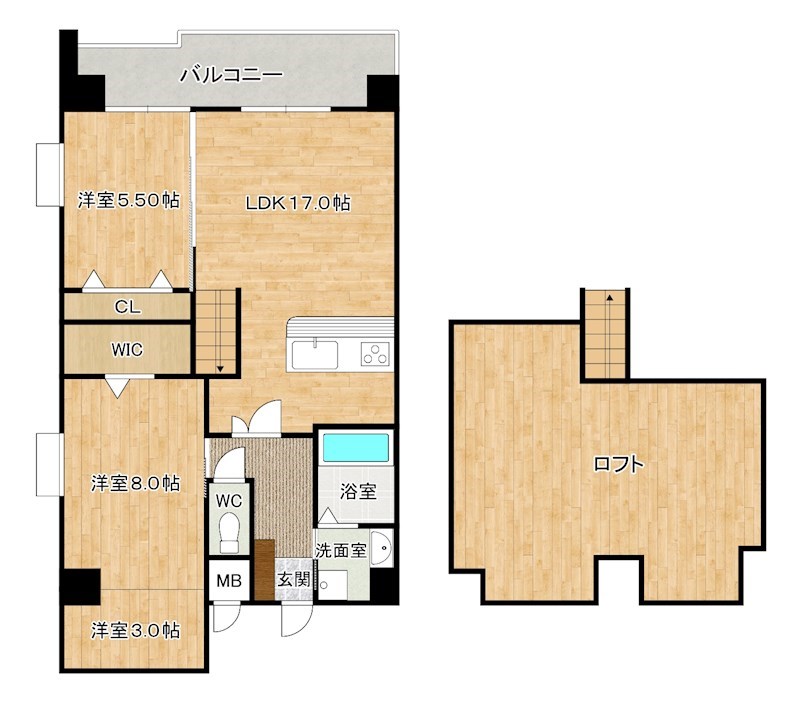 コンプレート金田 間取り図