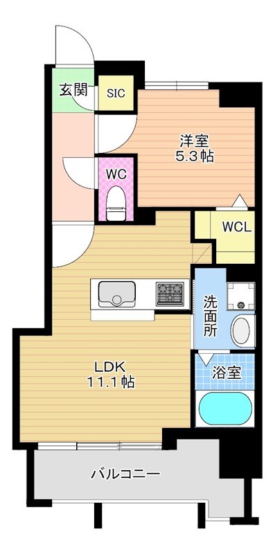 アースコートＹ&lsquo;sシティ室町 703号室 間取り