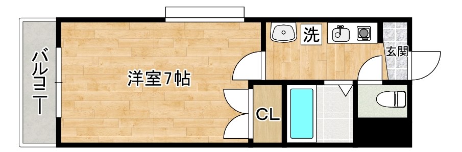 ビブレ江南 401号室 間取り