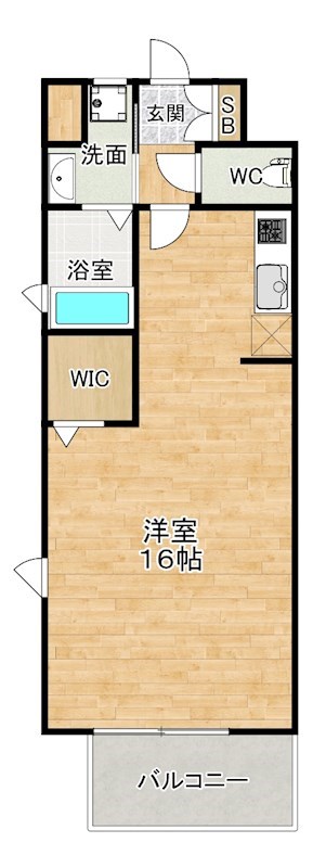 アクシオ三萩野Ⅱ 201号室 間取り