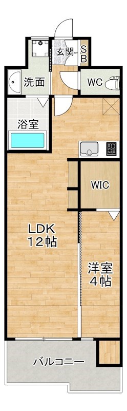アクシオ三萩野Ⅱ 502号室 間取り
