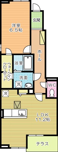 リアルエステートＸⅡ 106号室 間取り