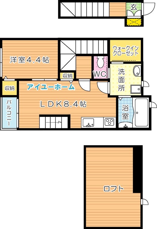 シアハウス三ヶ森Ⅱ 間取り図