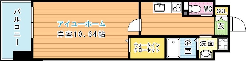 ギャラン二島 1202号室 間取り
