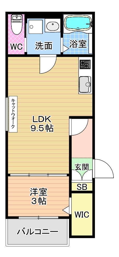 Ｋａｔｚｅ戸畑(カッツェ戸畑) 間取り