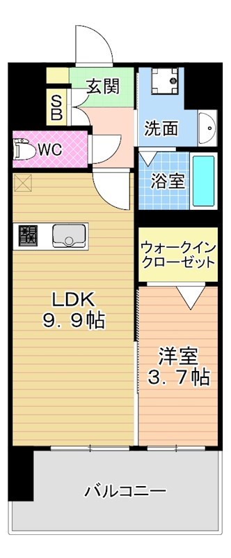 MID TERRACE (ミッドテラス) 203号室 間取り