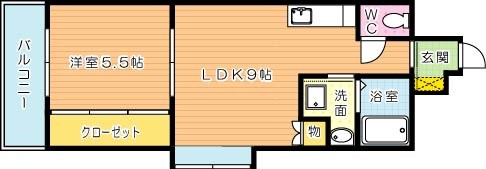 WEST SIDE （ウエストサイド ） 701号室 間取り