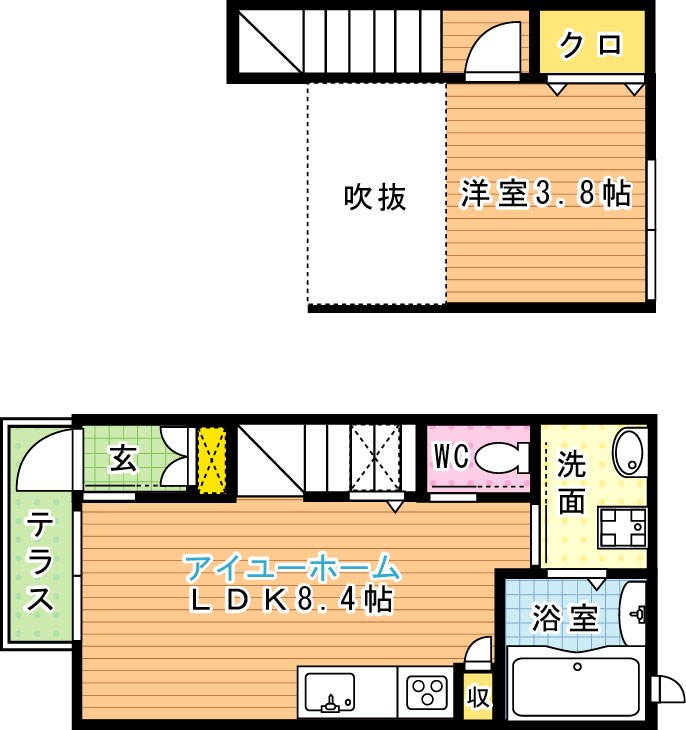 シアハウス木屋瀬 101号室 間取り
