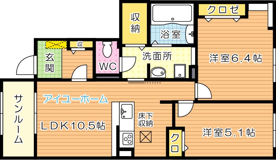 バランタインⅠ 間取り図