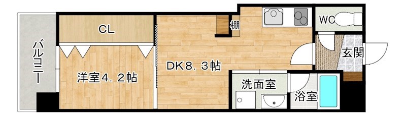 オーヴィジョンQULAS小倉金田(オーヴィジョンクラス小倉金田) 203号室 間取り