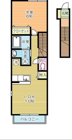 サンレミ葛原Ａ棟 間取り図