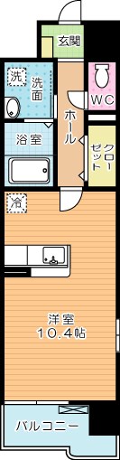 ベーシックグローブ 901号室 間取り