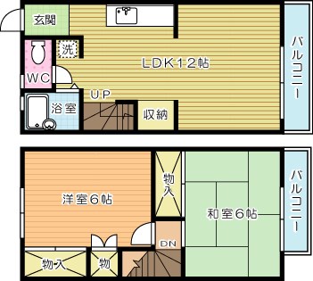柳井メゾネット 104号室 間取り